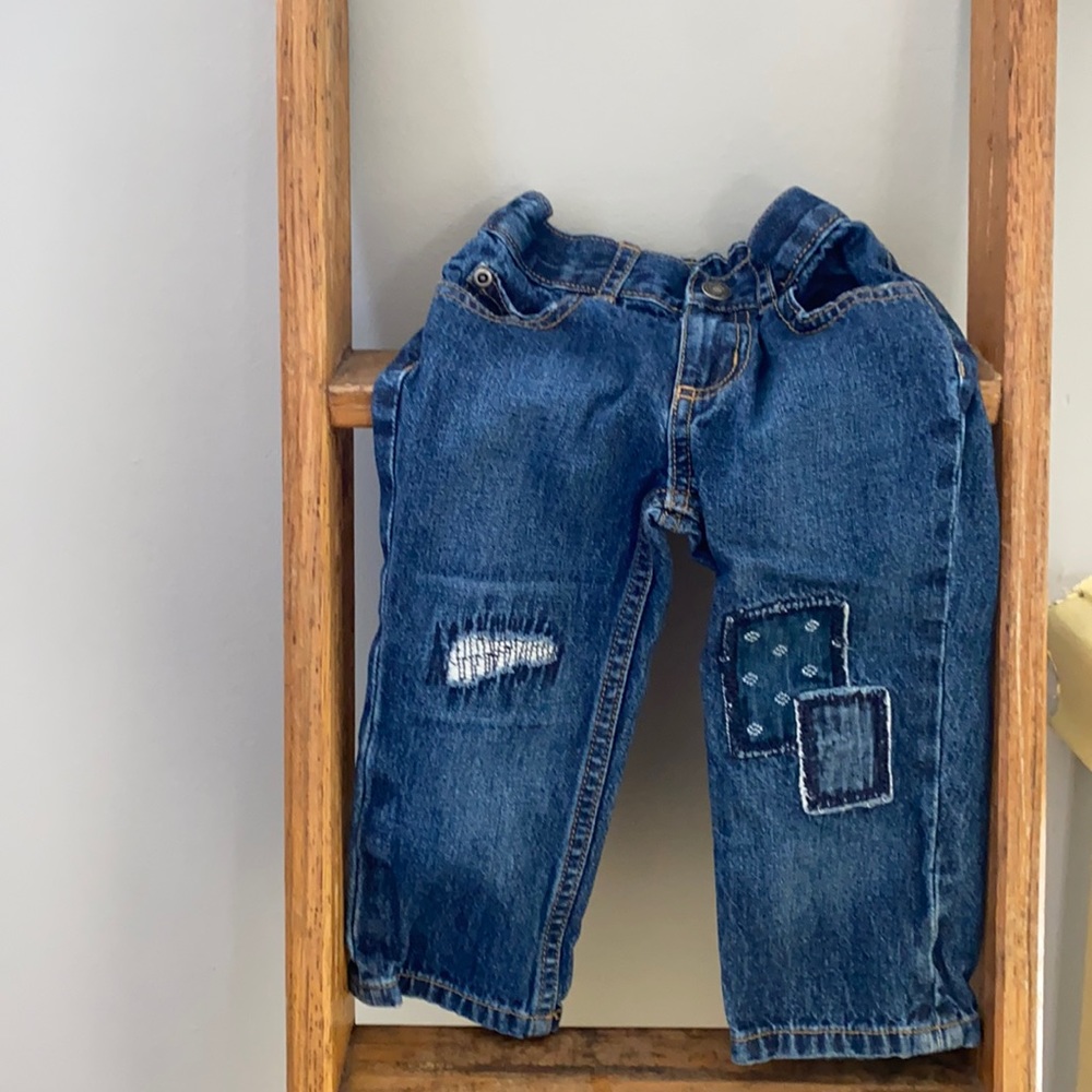 BOGO | patched jeans toddler |